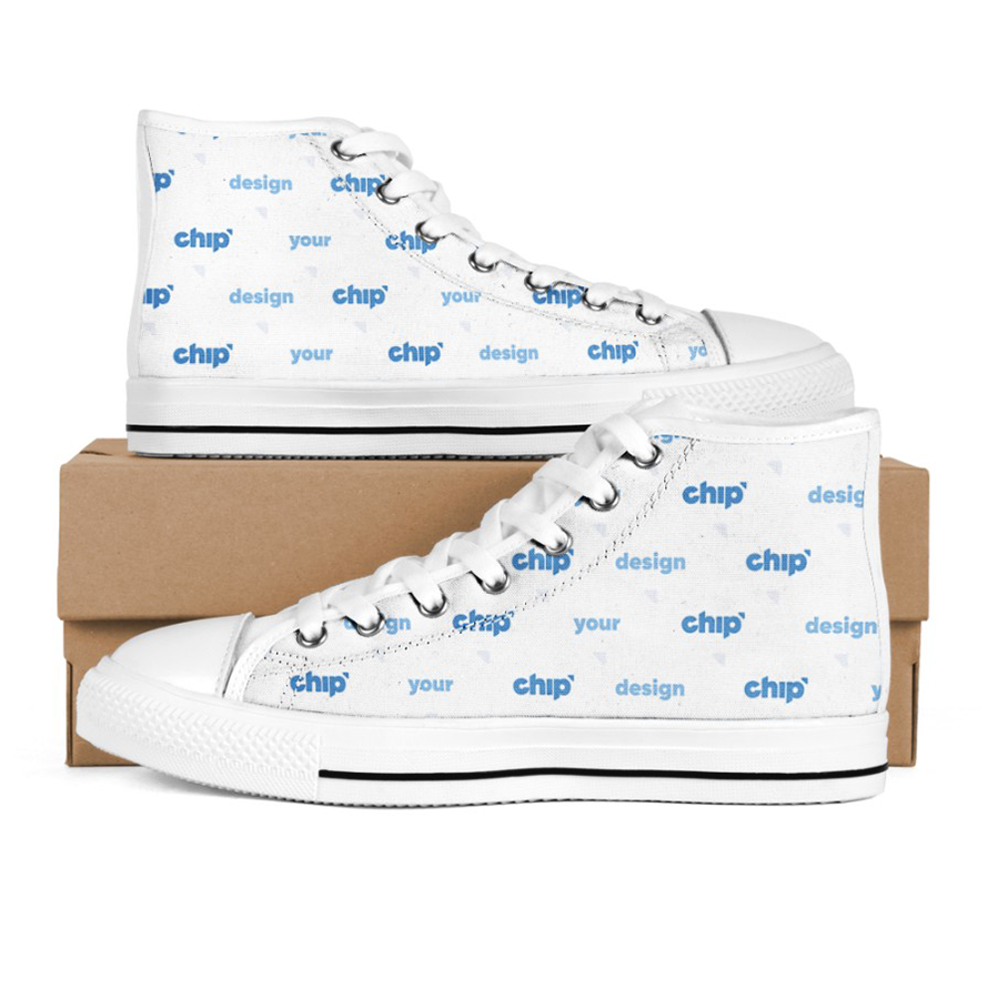 Women's High Top White Shoes-image
