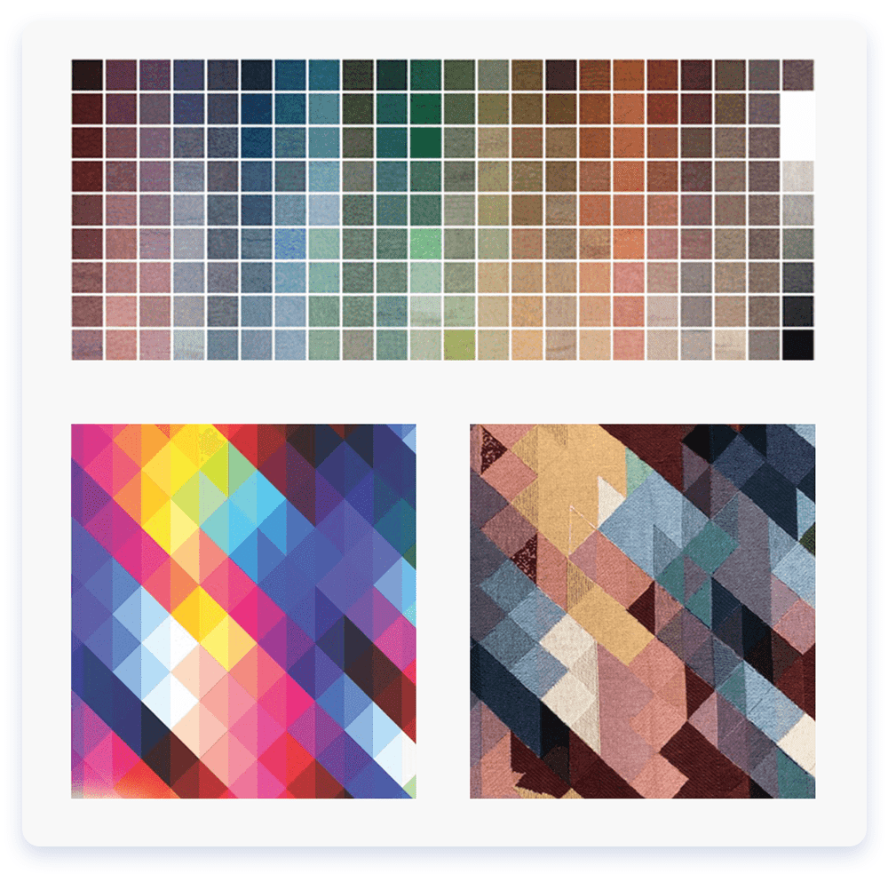 Graphic with color samples