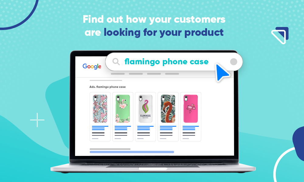 Flaming phone cases displayed on the first-page Google search.