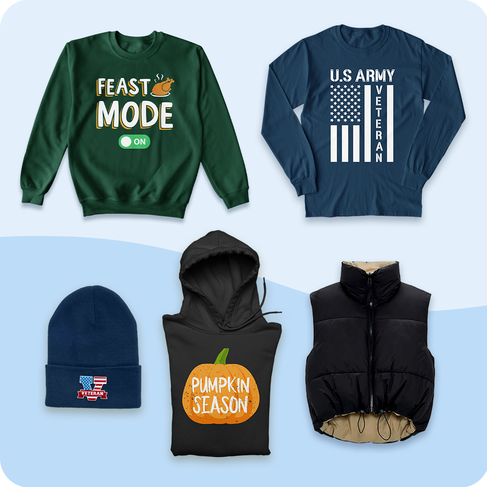 Image showing sweaters and hoodies, fall-themed marketing ideas