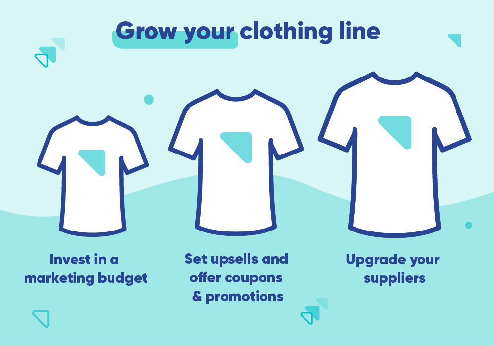 Steps to scale your online clothing brand.
