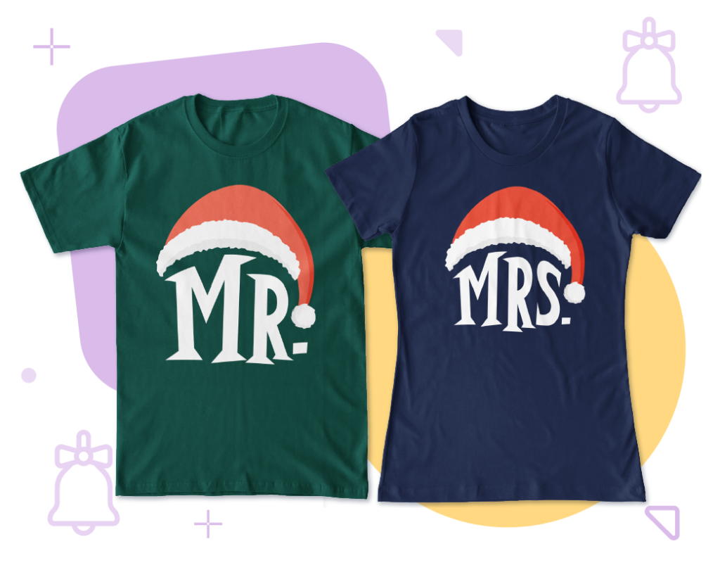 T-shirt with matching designs, a best-selling product for Christmas 2021