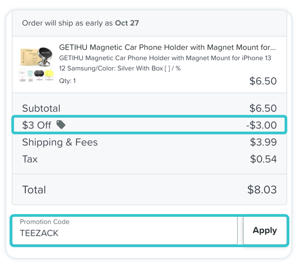 Graphic showing Chip’s coupons and promotions to increase customer lifetime value online