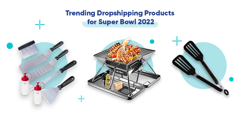Picture showing best-selling products for Super Bowl 2022.